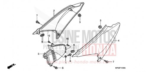 COUVERCLE LATERAL CRF230F7 de 2007